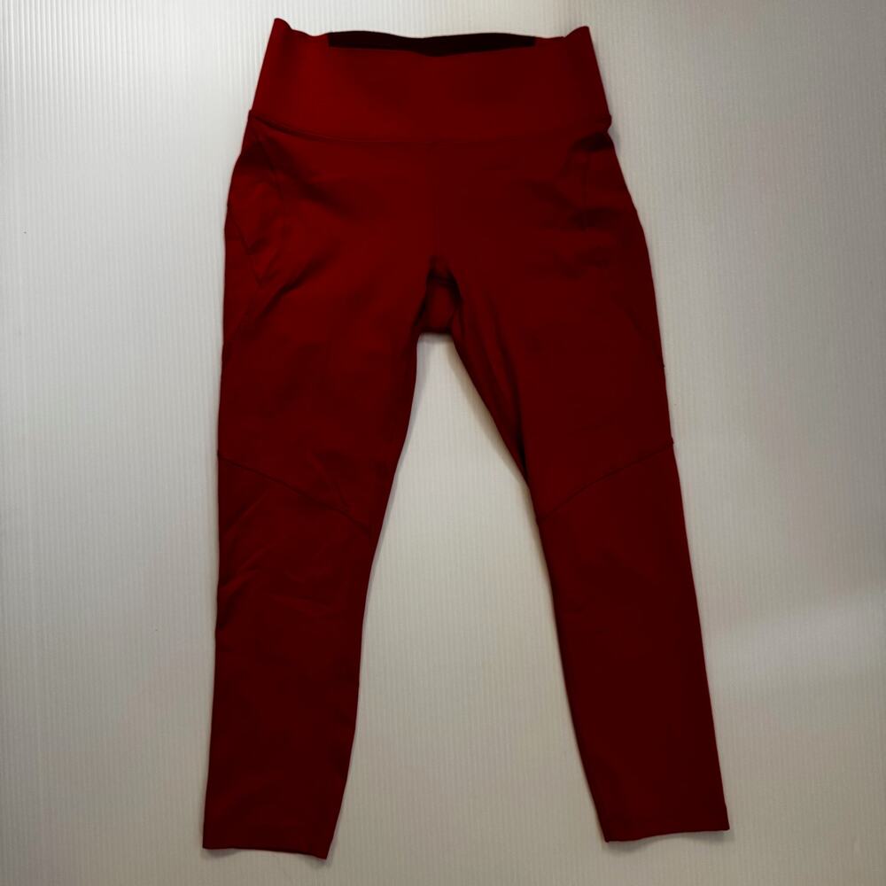 Outdoor Voices TechSweat 7/8 High Rise Crop Legging Red Small Gorpcore Sportif - Picture 14 of 15